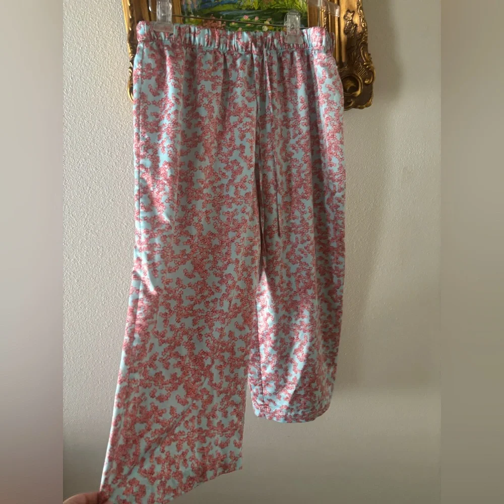 Cabernet Pink and White Floral Pajama Set - Picture 3 of 4